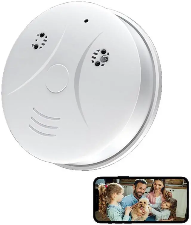 Main image of Smoke Detector Hidden Camera - 1080P HD WiFi Spy Cam with Motion Detection & Night Vision, APP Remote View, Indoor Nanny Cam for Home Security (No Audio, No SD Card, No Smoke Detection)