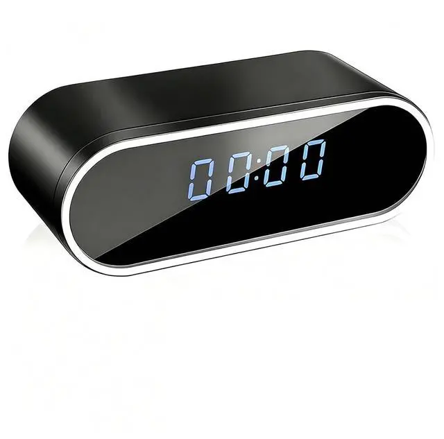 Main image of WiFi Clock Hidden Camera - 1080P HD Nanny Cam with Night Vision & Motion Detection Alerts, Smart Home Security Camera for Indoor Monitoring (No Audio, No SD Card)
