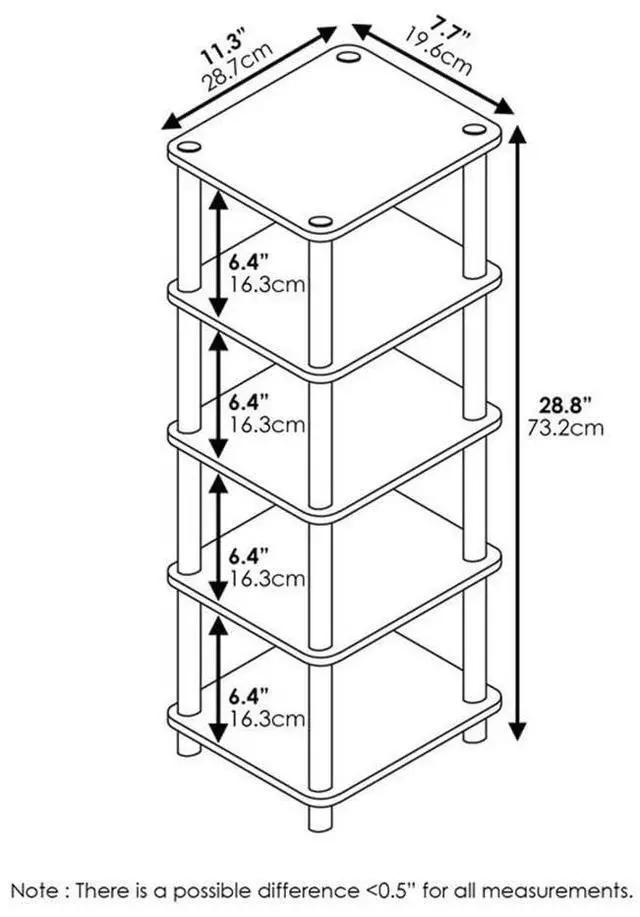 Alt view image 3 of 4 - LAci 4-Bins System Rack, Oak/Black/Light Brown