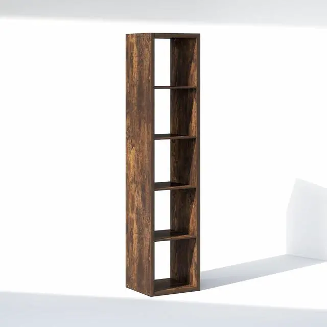 Alt view image 7 of 7 - Cubic Closet Organizers and Storage, 5-Cube Closet Organizer, Open Shelf Closet Storage, Extra Thick Frame for Wardrobe, Bedroom, Living Room, Amber Pine