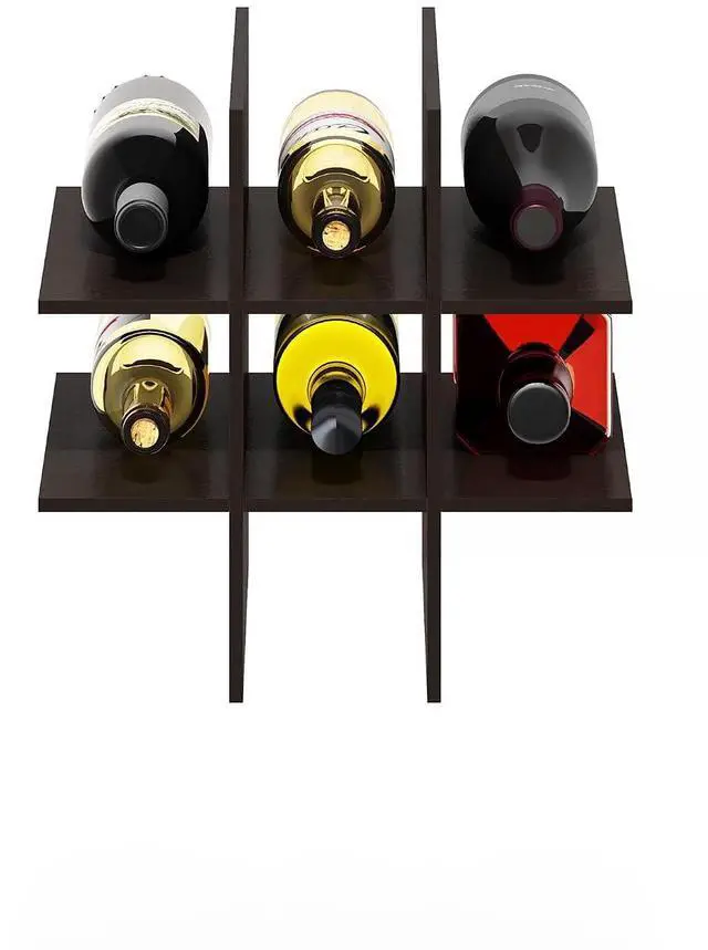 Alt view image 7 of 7 - Cubicle Cube Insert, 9-Compartment Cube Organizer, Shelf Dividers, Fits into Furinno Extra Thick Cubes, for Organizers and Storage, Black Oak (Does not fit IKEA Kallax Shelving)