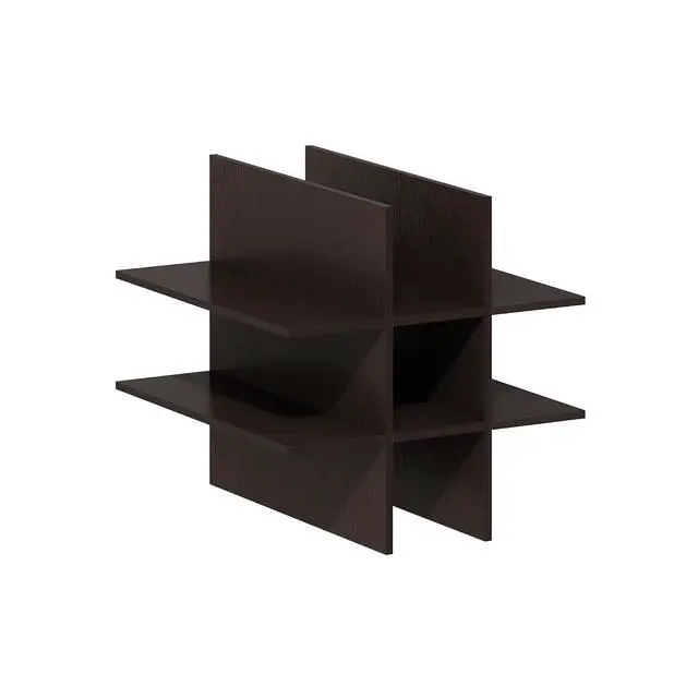 Alt view image 5 of 7 - Cubicle Cube Insert, 9-Compartment Cube Organizer, Shelf Dividers, Fits into Furinno Extra Thick Cubes, for Organizers and Storage, Black Oak (Does not fit IKEA Kallax Shelving)