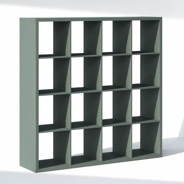 Alt view image 7 of 7 - Cubic Closet Organizers and Storage, 16-Cube Closet Organizer, Open Shelf Closet Storage, Extra Thick Frame for Wardrobe, Bedroom, Living Room, Sage Green