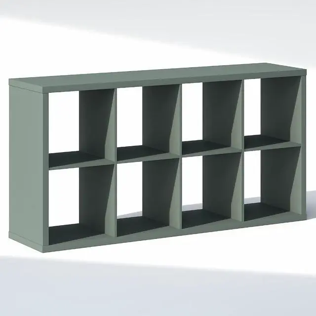 Alt view image 7 of 7 - Cubic Closet Organizers and Storage, 8-Cube Closet Organizer, Open Shelf Closet Storage, Extra Thick Frame for Wardrobe, Bedroom, Living Room, Sage Green