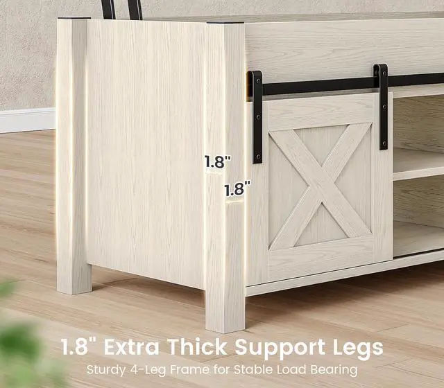 Alt view image 7 of 7 - Lift Top Coffee Table, Farmhouse Lift Tabletop Dining Table, Gas Spring, Hidden Compartment, Open Storage Shelf, for Living Room, White Brown