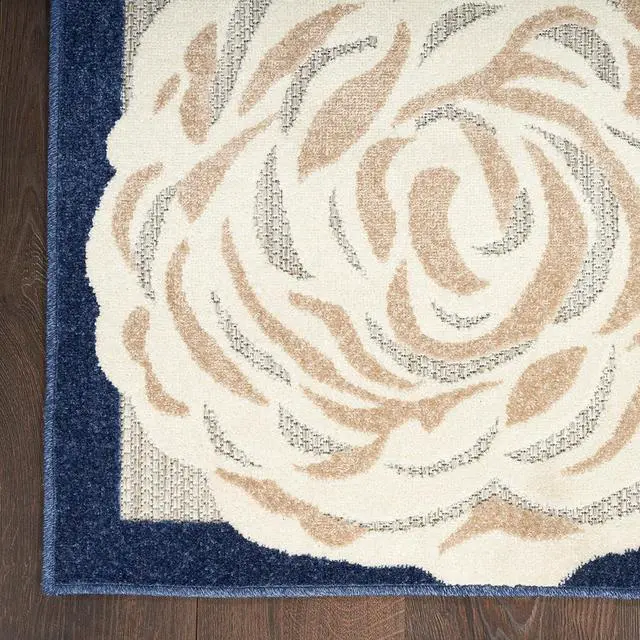 Alt view image 4 of 7 - Home Aloha Blue Grey 2' x 6' Area Rug - Easy Clean, Non Shedding, Bed Room, Living Room, Dining Room, Kitchen (6' Runner)