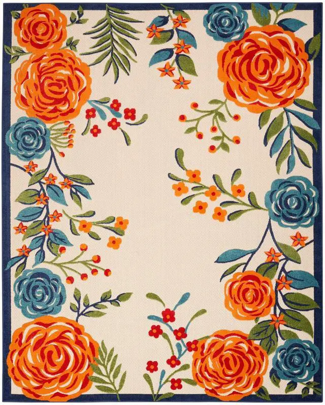 Alt view image 5 of 7 - Home Aloha Multicolor 6' x 9' Area Rug - Easy Clean, Non Shedding, Bed Room, Living Room, Dining Room, Kitchen (6' x 9')