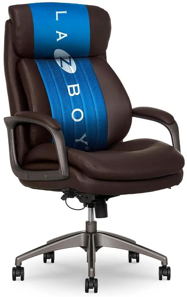 Main image of Nova Executive Office Chair - Ergonomic High Back Desk Chair with AIR Lumbar Support - Comfortable ComputerChair for Home Office - Vegan Leather - Brown