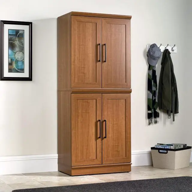 Alt view image 5 of 7 - HomePlus Base Cabinet/ Pantry Cabinet, Sienna Oak finish