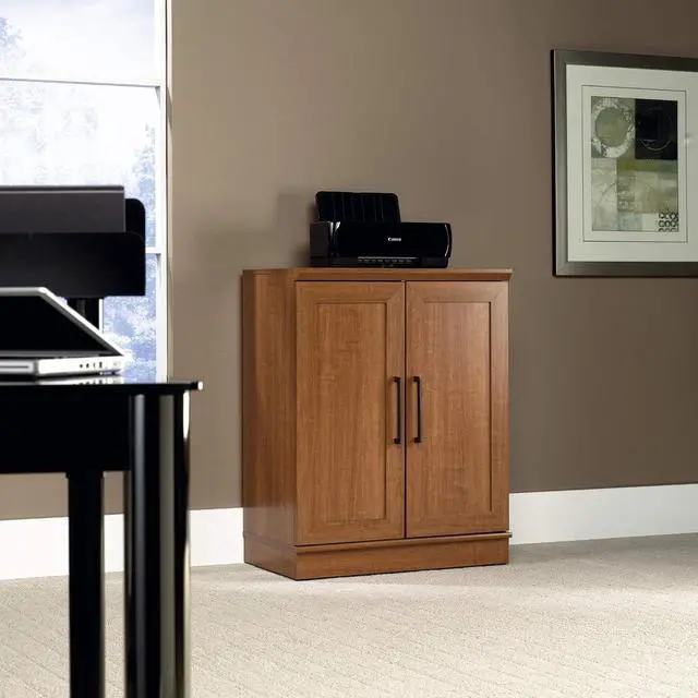 Alt view image 2 of 7 - HomePlus Base Cabinet/ Pantry Cabinet, Sienna Oak finish
