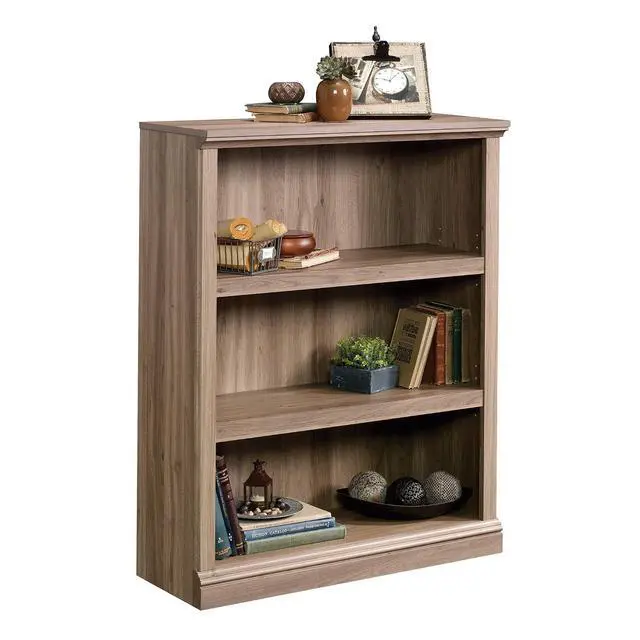 Alt view image 4 of 7 - Miscellaneous Storage 3-Shelf Bookcase/ Book shelf, Salt Oak finish