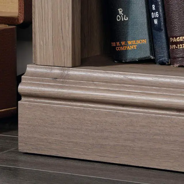 Alt view image 6 of 7 - Miscellaneous Storage 3-Shelf Bookcase/ Book shelf, Salt Oak finish