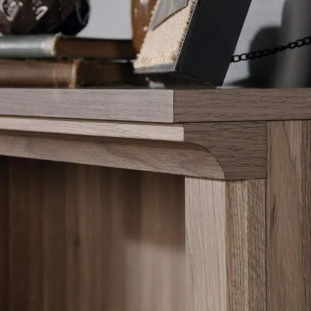 Alt view image 7 of 7 - Miscellaneous Storage 3-Shelf Bookcase/ Book shelf, Salt Oak finish