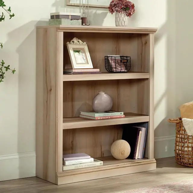 Alt view image 2 of 7 - Miscellaneous Storage 3-Shelf Display Bookcase, Pacific Maple Finish