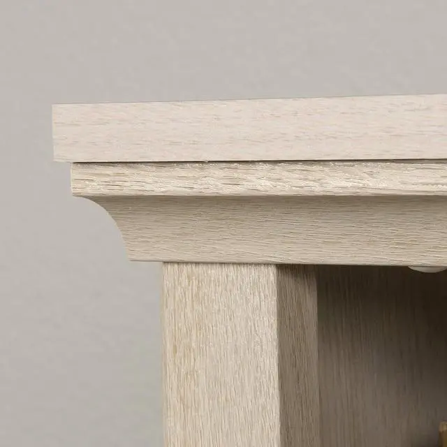 Alt view image 6 of 7 - Miscellaneous Storage 3-Shelf Bookcase/ book shelf, Chalked Chestnut finish