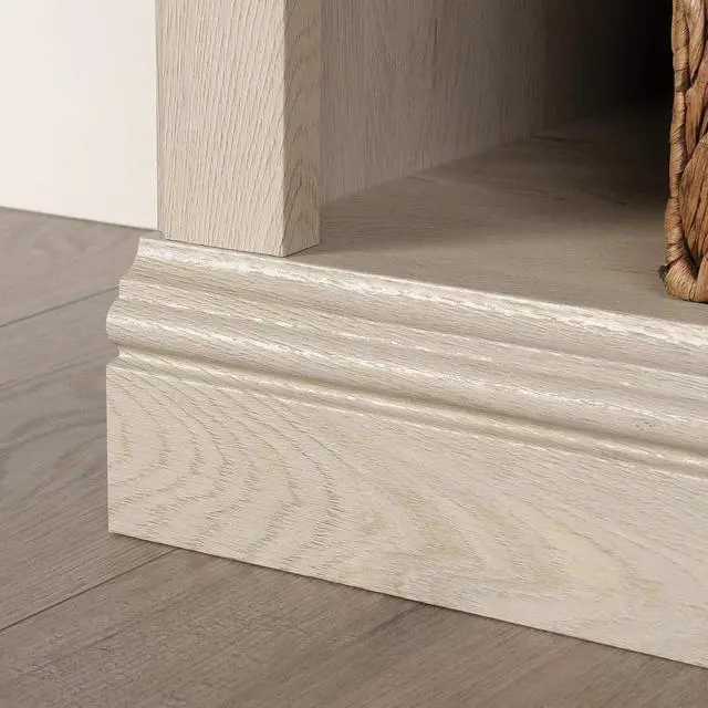 Alt view image 7 of 7 - Miscellaneous Storage 3-Shelf Bookcase/ book shelf, Chalked Chestnut finish