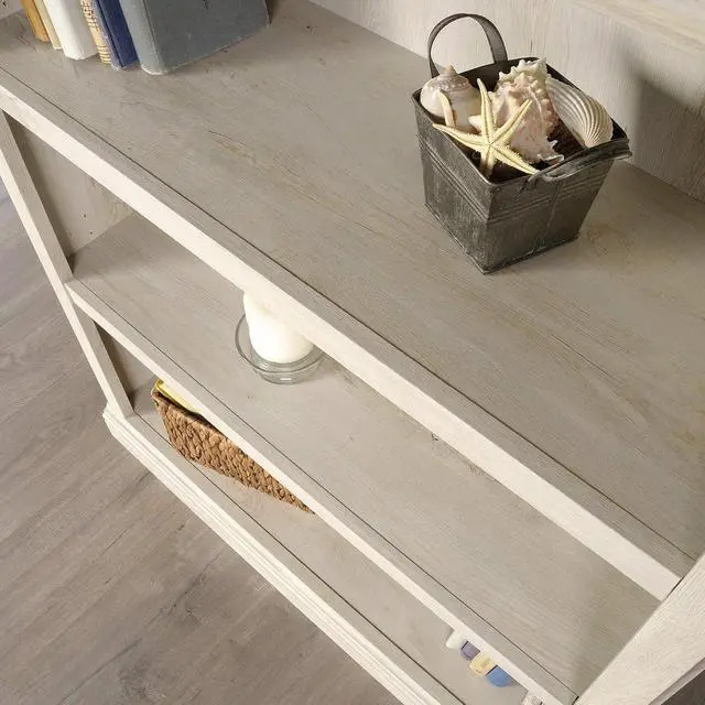 Alt view image 5 of 7 - Miscellaneous Storage 3-Shelf Bookcase/ book shelf, Chalked Chestnut finish