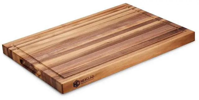 Main image of Large Walnut Cutting Board, Double-Sided with Juice Groove & Recessed Handles, Durable, Scratch-Resistant Hardwood, Great for Chopping, Carving & Serving, 13.75"x19.5"