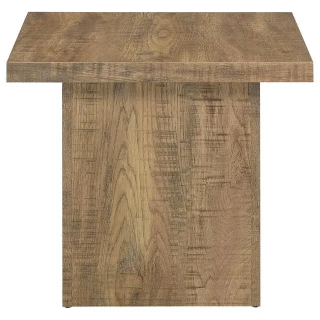 Alt view image 5 of 5 - Coaster Home Furnishings Zetta Square Living Room End Table Sofa Side Table Engineered Eco-Friendly Wood Look Laminate Veneer Rustic Farmhouse Mango Brown 708067