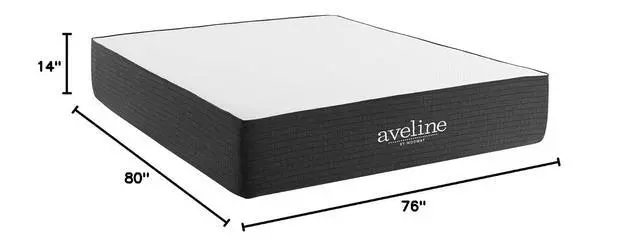 Alt view image 2 of 7 - Aveline 14 Gel Infused Memory Mattress with CertiPUR-US Certified Foam King Mattress