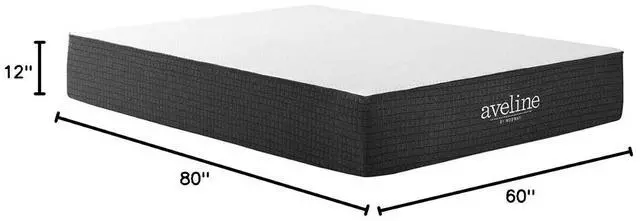 Alt view image 2 of 7 - Aveline 12 Gel Infused Memory Mattress with CertiPUR-US Certified Foam Queen Mattress