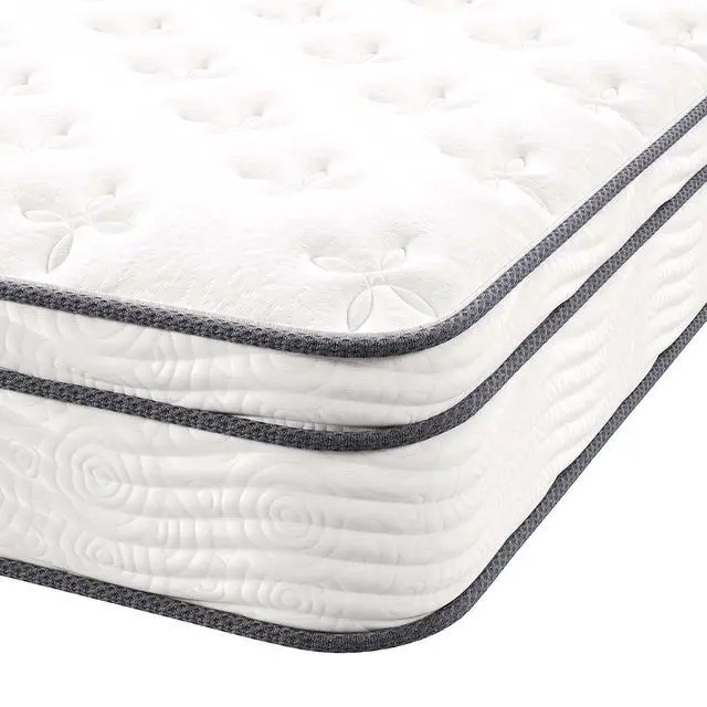 Alt view image 3 of 7 - Jenna 10 Innerspring and Memory Foam Full Mattress With Individually Encased Coils