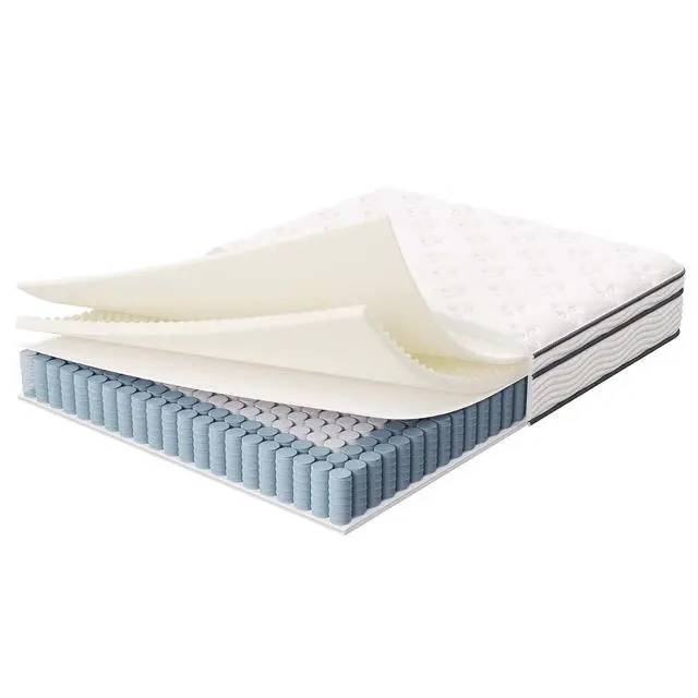 Alt view image 6 of 7 - Jenna 10 Innerspring and Memory Foam Full Mattress With Individually Encased Coils