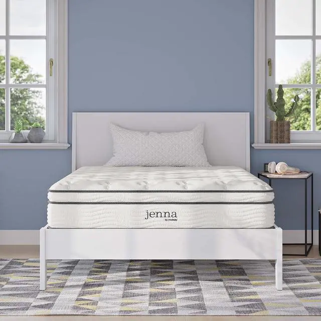 Alt view image 7 of 7 - Jenna 10 Innerspring and Memory Foam Full Mattress With Individually Encased Coils