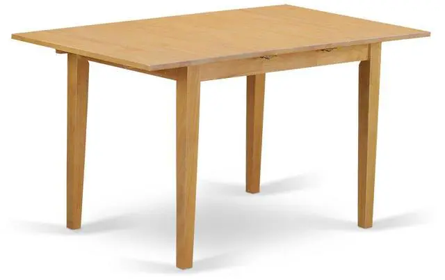 Main image of NFT-OAK-T Norfolk Kitchen Dining Table - a Rectangle Solid Wood Table Top with Butterfly Leaf, 32x54 Inch, OAK