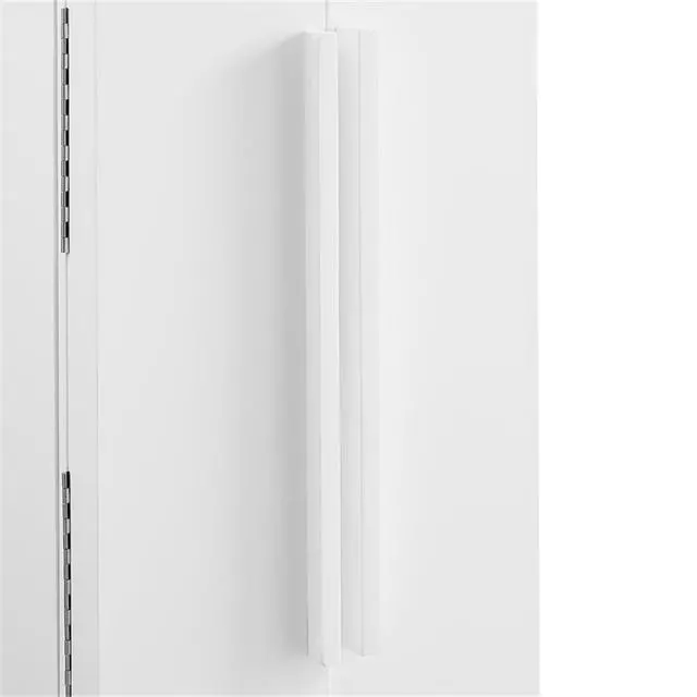 Alt view image 7 of 7 - 7-Drawer Jewelry Armoire, Wood Construction, Flip Top Vanity Mirror, White Finish, 38" H x 18" W x 13.25" D, Felt-Lined Drawers, Side Panels with Hooks, Compact Design for Jewelry