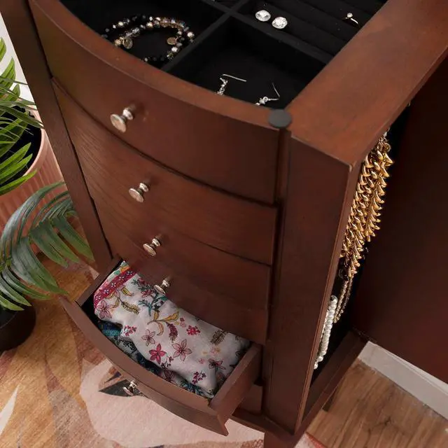 Alt view image 6 of 7 - Merlot Jewelry Armoire,