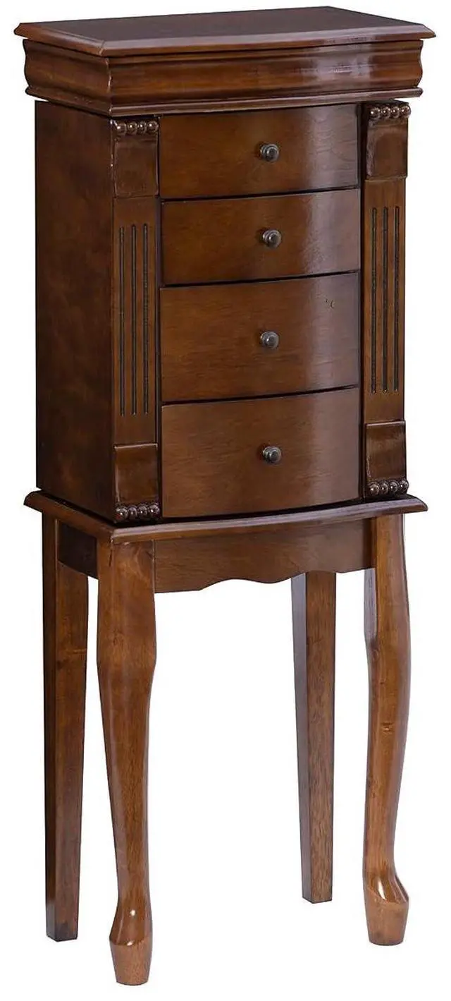 Main image of Louis Philippe Jewelry Armoire, Walnut