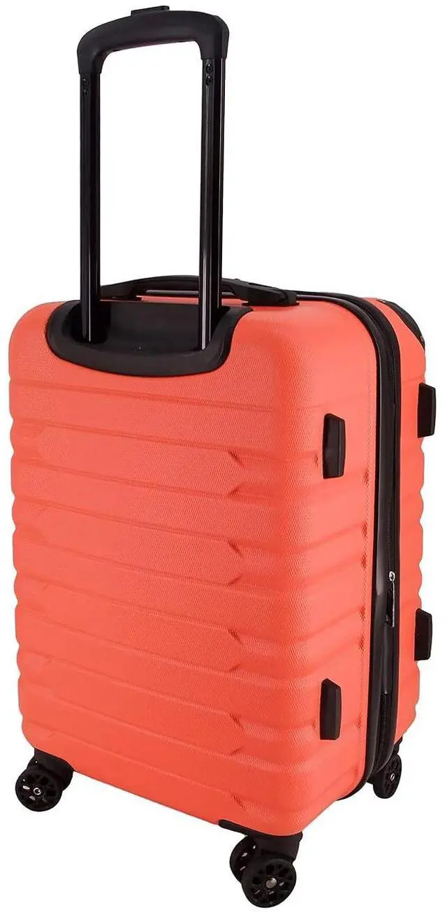 Alt view image 3 of 5 - Mina 3-Piece Hardside Luggage Set (Coral)