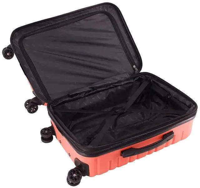 Alt view image 4 of 5 - Mina 3-Piece Hardside Luggage Set (Coral)