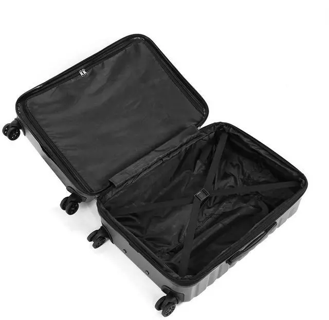 Alt view image 6 of 6 - Mina 3-Piece Hardside Luggage Set (Grey)