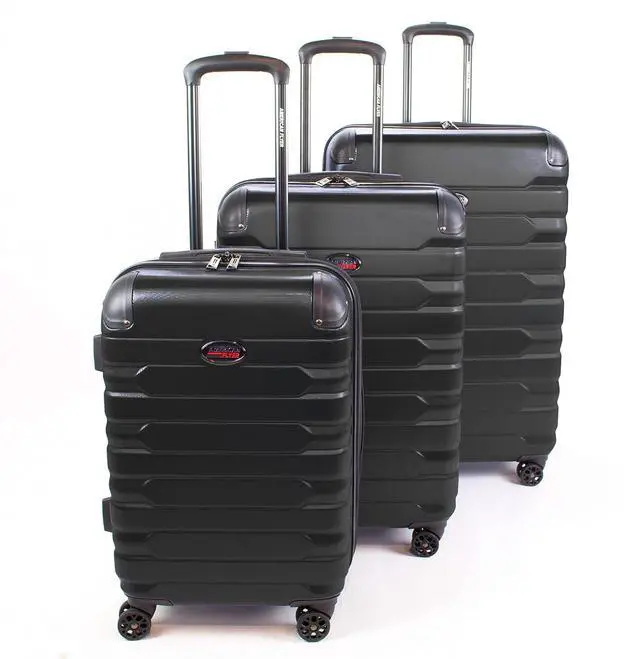 Main image of Mina 3-Piece Hardside Luggage Set (Black)