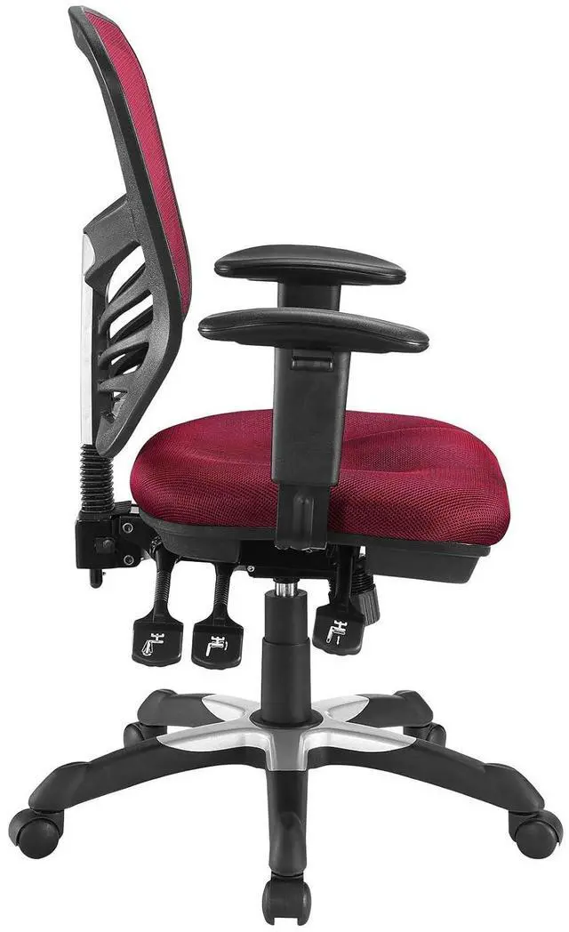 Alt view image 4 of 5 - Articulate Ergonomic Mesh Office Chair in Red