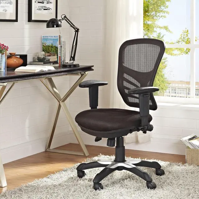 Alt view image 2 of 5 - Articulate Ergonomic Mesh Office Chair in Brown