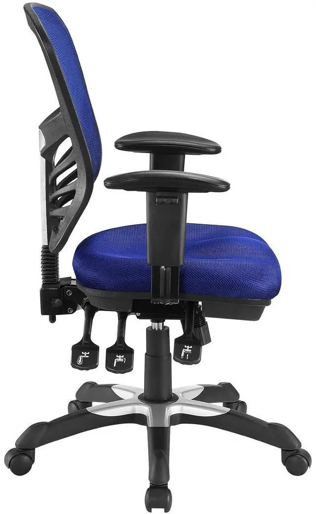 Alt view image 4 of 5 - EEI-757 Articulate Ergonomic Mesh Office Chair in Blue