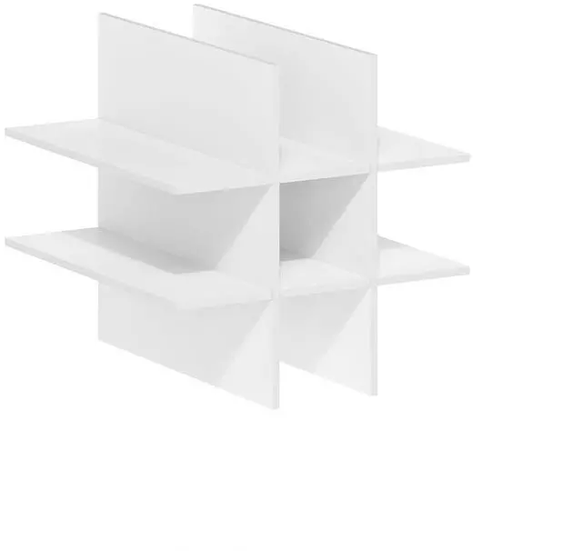 Alt view image 7 of 7 - Cubicle Cube Insert, 9-Compartment Cube Organizer, Fits into Furinno Extra Thick Cubes, for Organizers and Storage, White (Does not fit IKEA Kallax Shelving)