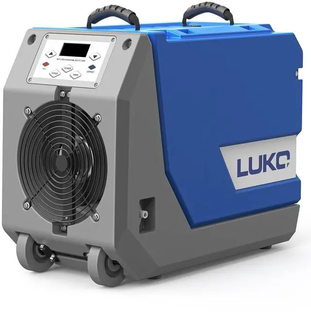 Main image of 180 Pints Commercial Dehumidifier for Crawl Spaces & Basements with Pump & Drain Hose, Industrial Grade Water Damage Restoration for up to 7,500 sq ft, Auto Defrost, Memory, Blue