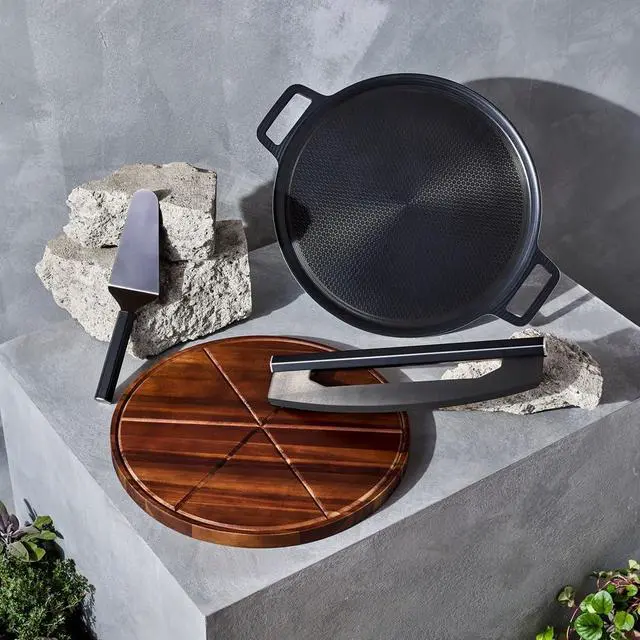 Alt view image 5 of 6 - 3-Piece Pizza Steel Accessory Set