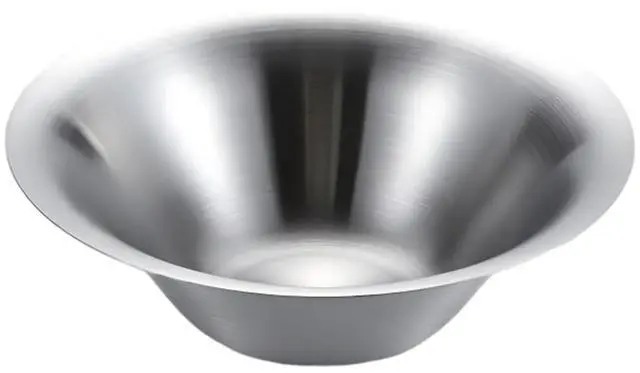 Main image of Thickened Stainless Steel Mixing Bowls Korean-Style Salad Pasta Serving Bowl, Single Layer, Deep Design for Cold Noodles & Bibimbap