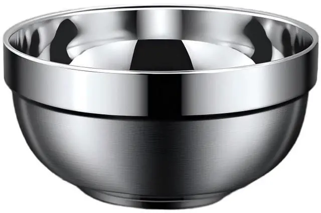 Main image of Thick Stainless Steel Bowl Small Soup & Rice Bowl, Heat-Resistant for Home Dining, Single