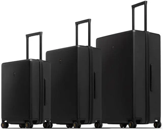 Main image of LEVEL8 Luggage Sets 3 Piece, 20 Inch Carry on, 24&28 Checked Hardshell Suitcases Set, Lightweight Luminous Textured Large Luggages with Spinner Wheels Tsa Lock, 3-Piece Set (20/24/28), Black