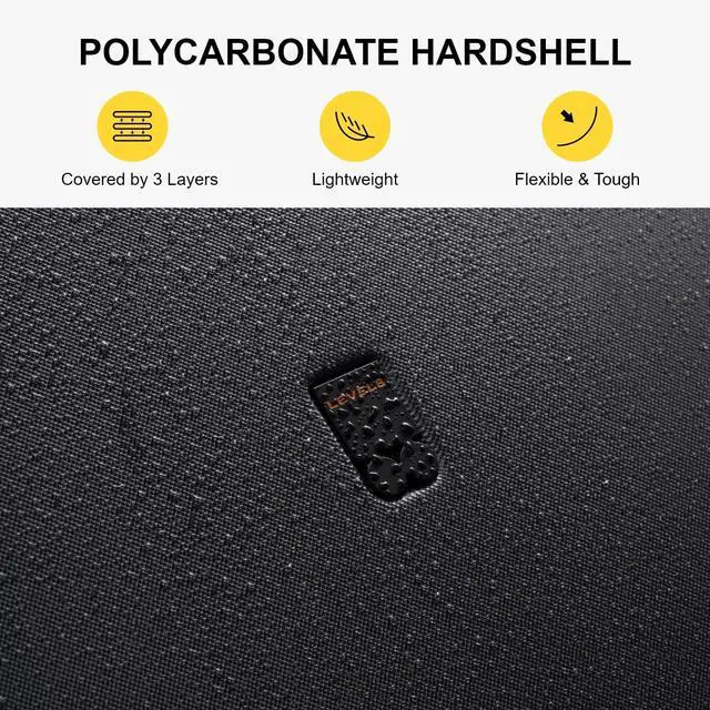 Alt view image 4 of 7 - LEVEL8 Checked Luggage, Large Suitcase, Lightweight Luminous Textured Tsa Approved Medium Hardside Luggages with 8 Spinner Wheels, 24 Inch, Dark Grey