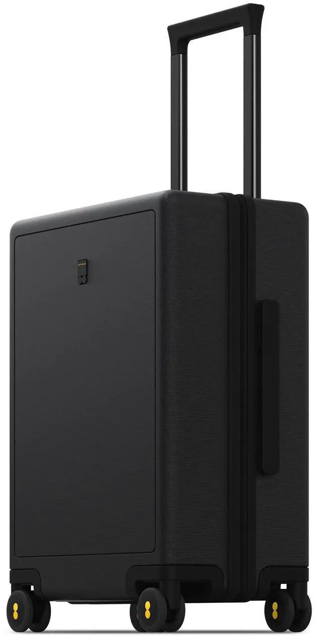 Main image of LEVEL8 Carry on Luggage Airline Approved, Small Carry-on Suitcases with Wheels, Lightweight Hardside Luminous Textured with Spinner Wheel, Tsa Lock, 18 Inch, Black