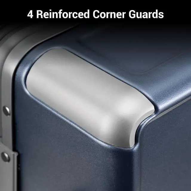 Alt view image 7 of 7 - LEVEL8 Zipperless Carry On Luggage with Mens Work Crew Socks