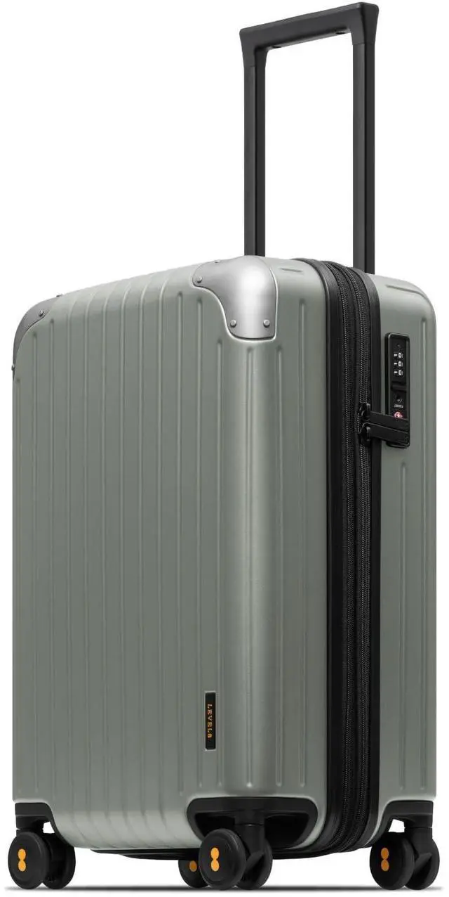 Main image of LEVEL8 Carry on Luggage Airline Approved, Hardshell Suitcases with Spinner Wheels, PC Expandable Luggage, 20 Inch, Green