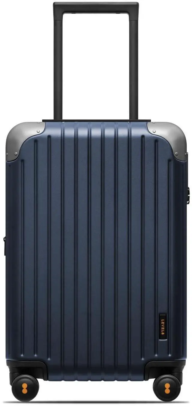 Main image of LEVEL8 Carry on Luggage Airline Approved, Hardshell Suitcases with Spinner Wheels, Lightweight PC Luggage, 20 inch, Blue